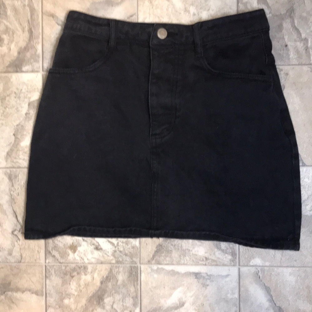 J Galt Brandy Melville Faded Button Fly Mini Skirt Size M